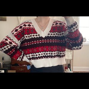 Multicolored patterned sweater from Forever 21 size large